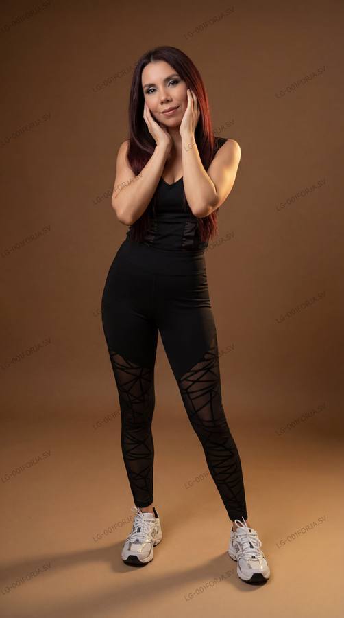 Leggings Retícula Obsidiana